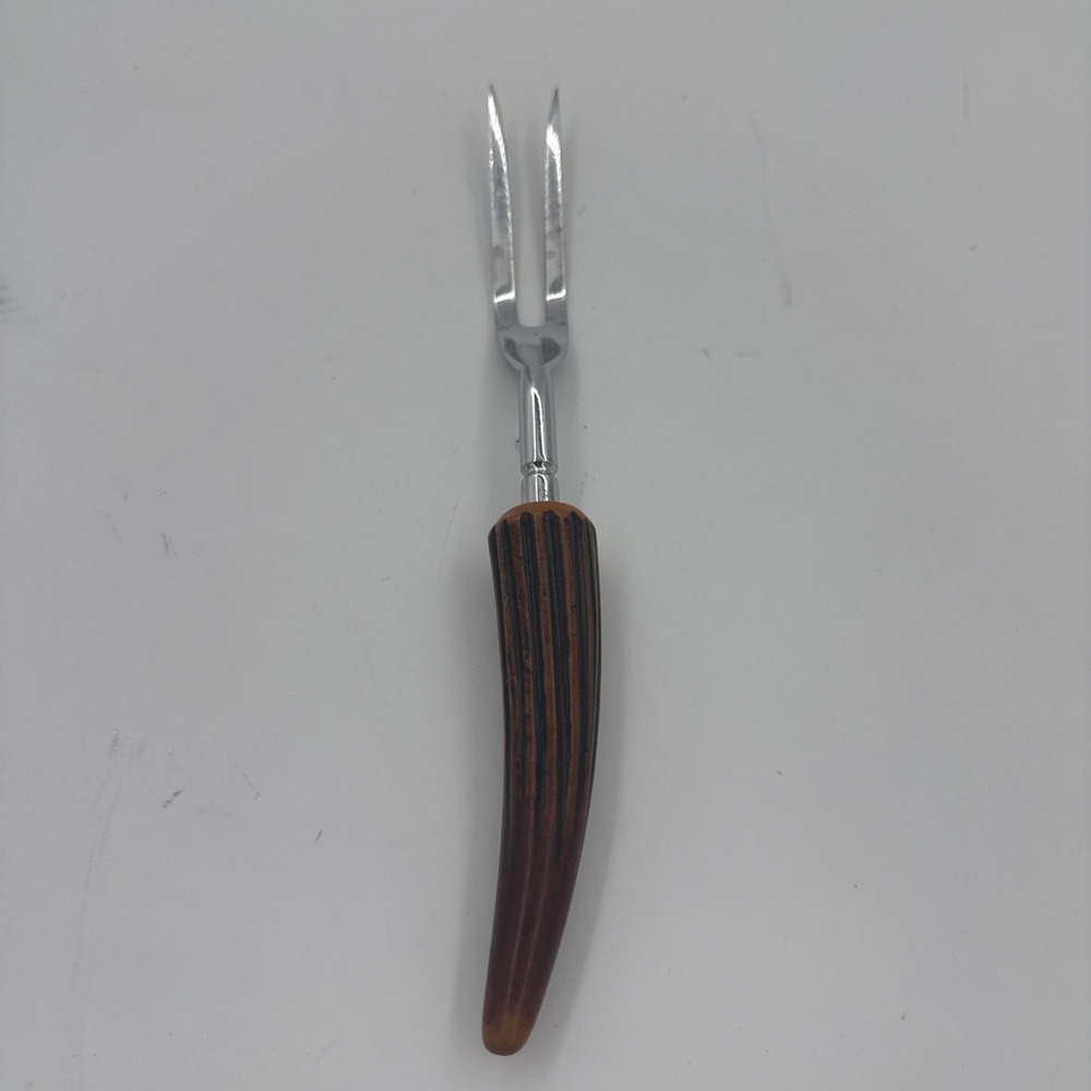 Vtg E.Parker &Sons Sheffield England Bakelite Stainless Steel Carving Fork